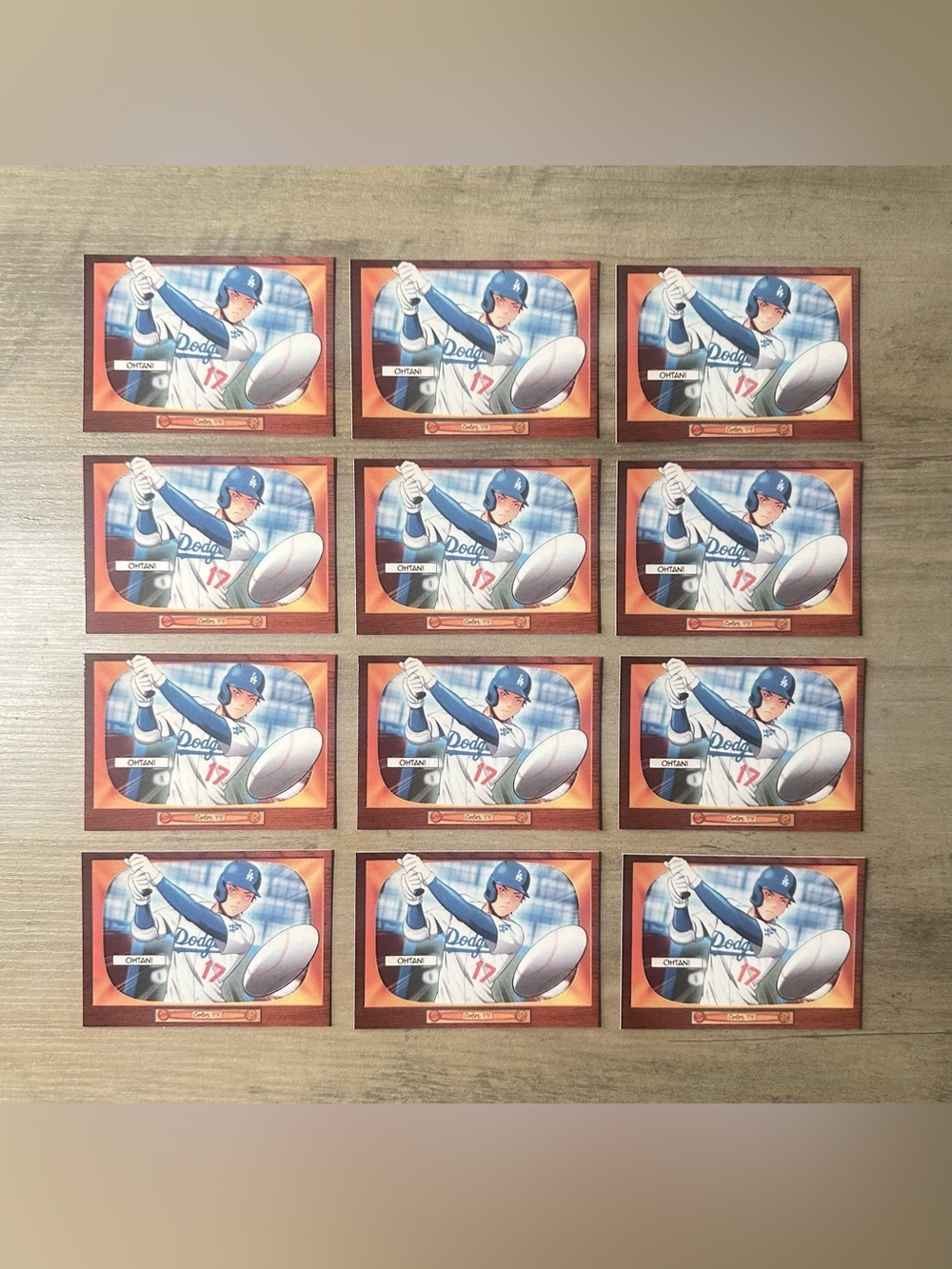 Shohei Ohtani Lot of (12) 2024 Bowman Anime #BA-2 Novelty Cards. Dodgers.